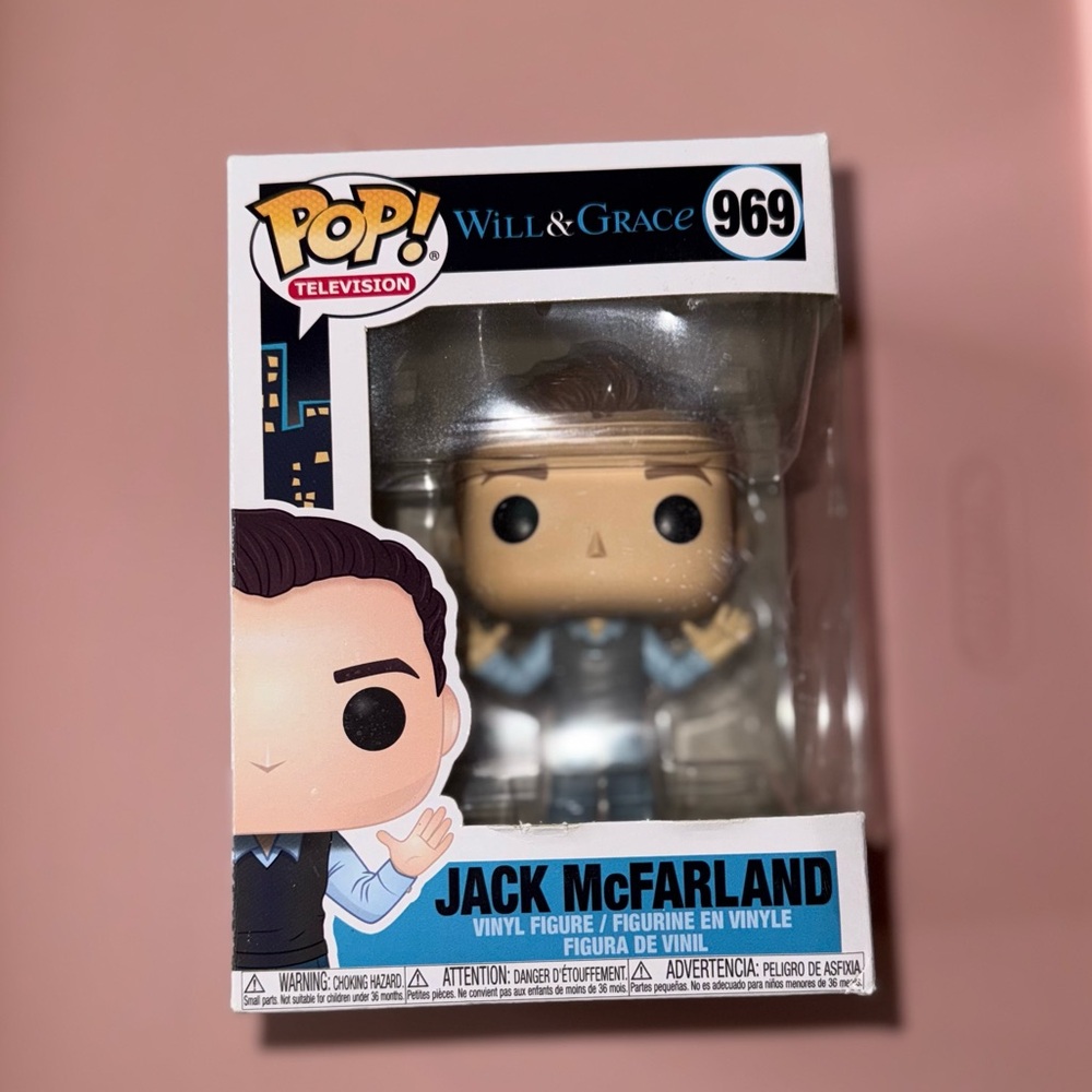 Funko Pop Jack McFarland Blue and Black Vinyl Figure